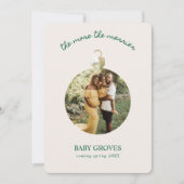 Hoe meer zielen hoe meer vreugd Wij verwachten zwa Feestdagenkaart (Voorkant)