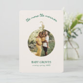 Hoe meer zielen hoe meer vreugd Wij verwachten zwa Feestdagenkaart (Staand voorkant)