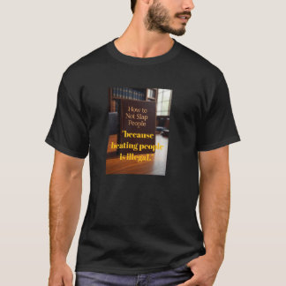 Hoe mensen niet te slaan - Grappig Juridisch T-shi T-shirt