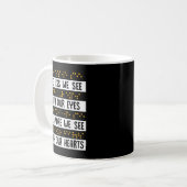 Hoe minder we zien met onze oogbraille blindheid A Koffiemok (Voorkant links)
