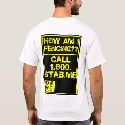 Hoe moet ik omheinen? t-shirt (Achterkant)