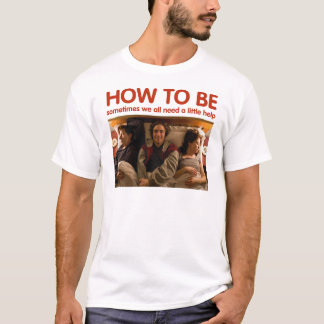 Hoe moet je zijn - in een rode witte teelbroek t-shirt