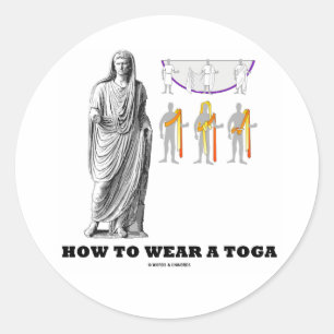 Hoe moet u een toga (kledinginstructies) Draag? Ronde Sticker