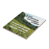 Hoe mooi op de bergen-Kerstmis Tegeltje (Zijkant)