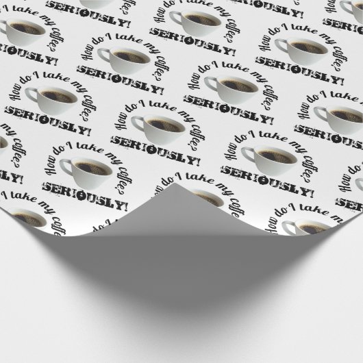 Hoe neem ik mijn koffie? Cadeaupapier (Hoek)