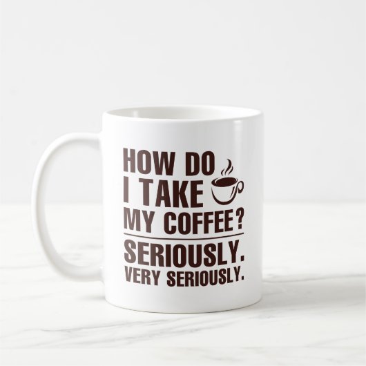 Hoe neem ik mijn koffie? koffiemok (Links)