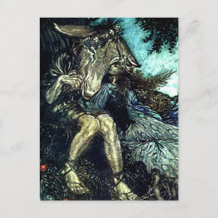 “Hoe nu Geest?” Sprookjeskunst door Arthur Rackham Briefkaart