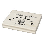 Hoe oud ben je? 	rubberstempel (Stempel)