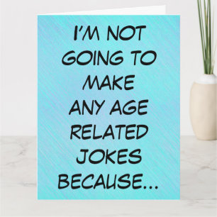 Hoe oud je bent, grappige verjaardag kaart
