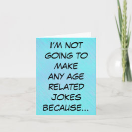 Hoe oud je bent, grappige verjaardagskaart kaart