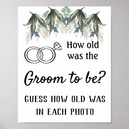 Hoe oud moest de bruidegom zijn? Bloemen Poster (Voorkant)