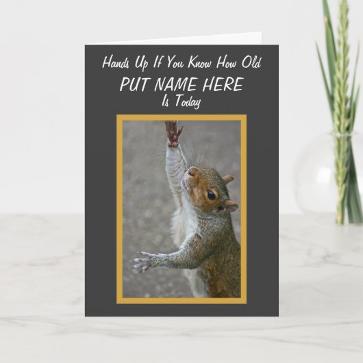 Hoe Oud? ~ 'over Hill Kaart (Voorkant)