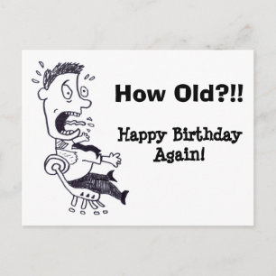 Hoe oud Verjaardag Briefkaart