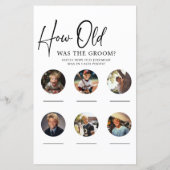 Hoe oud waren bruid bruidegom verlovingsfeest spel (Achterkant)