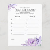 Hoe oud waren de BRIDE en de GROOM - Paarse Floral (Voorkant)