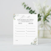 Hoe oud waren de bruid en bruidegom spel (Staand voorkant)