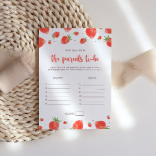 Hoe oud waren de ouders, Berry Sweet Baby shower Kaart