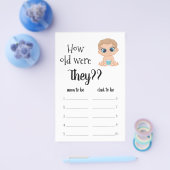 Hoe oud waren ze? Babyjongen Flyer (Enkel)