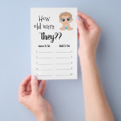 Hoe oud waren ze? Babyjongen Flyer (Hand)