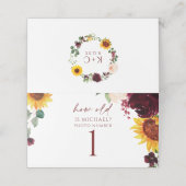 Hoe oud waren ze Bruidsjurk Shower Spel Foto Label (Buitenkant ongevouwen)