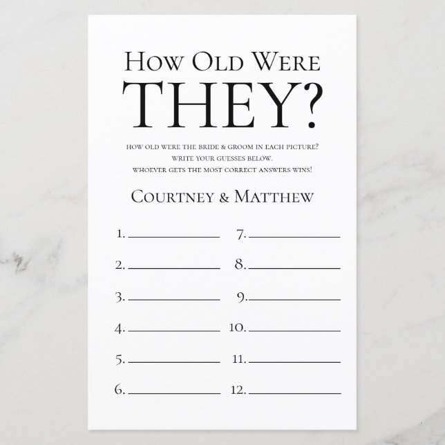 Hoe oud waren ze Vrijgezellenfeest? (Voorkant)