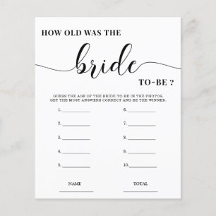 Hoe oud was de Bride Simple Vrijgezellenfeest Game