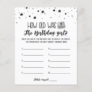 Hoe oud was het Birthday girl op Birthday Party?