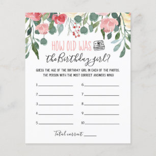 Hoe oud was het Birthday girl op Birthday Party?