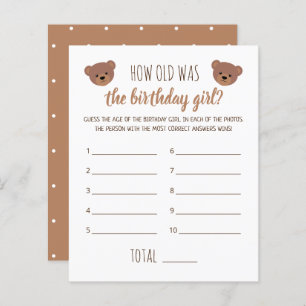 Hoe oud was het 'Birthday Girl Photo Game'