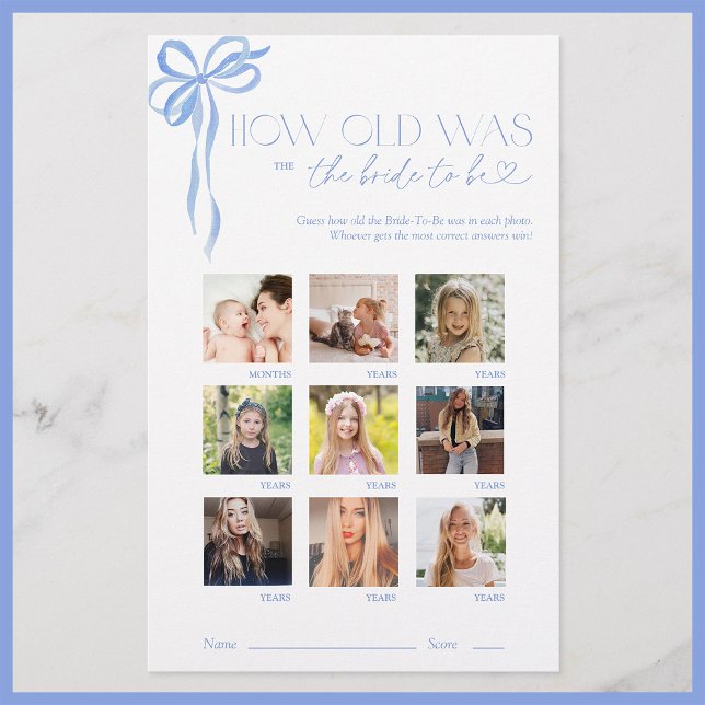 Hoe oud was het Bride Blue Bow Vrijgezellenfeest s (Creator heeft geüpload)