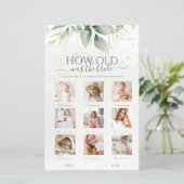 Hoe oud was het bruid Vrijgezellenfeest spel? (Staand voorkant)