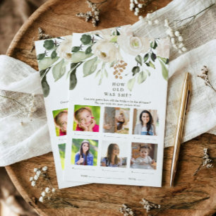Hoe oud was zij Foto Bloemen Bruidsfeest Spel