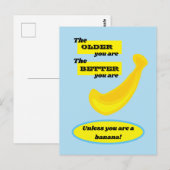Hoe ouder je bent, hoe beter je bent briefkaart (Voorkant / Achterkant)