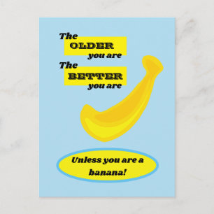 Hoe ouder je bent, hoe beter je bent briefkaart