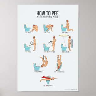 Hoe peen met morning Wood (past in alle A4-lijsten Poster