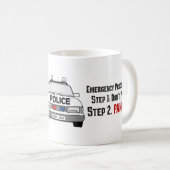 Hoe politieagenten reageren op uw noodsituatie koffiemok (Voorkant rechts)