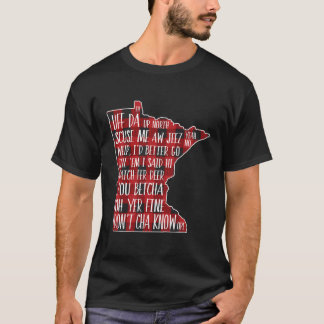 Hoe praat je Minnesotan - Buffalo Plaid Uitspraken T-shirt
