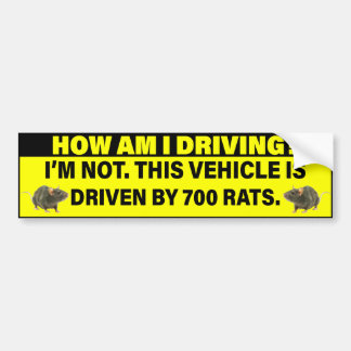 Hoe rij ik? 700 ratten rijden  bumpersticker
