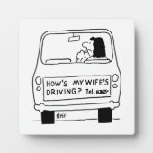 Hoe rijdt mijn vrouw? fotoplaat (Voorkant)