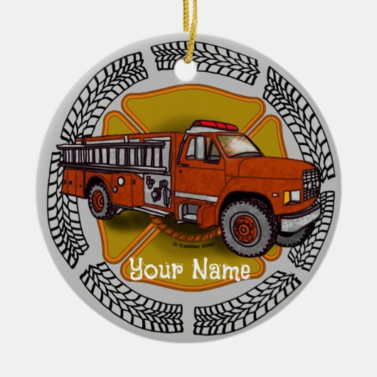 Hoe rol ik een brandweerwagen keramisch ornament (Voorkant)