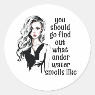 Hoe ruikt onderwater ronde sticker
