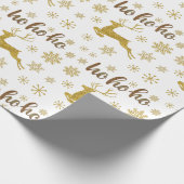 Hoe schattig glanzend glanzend glanzend gouden lux cadeaupapier (Hoek)