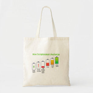 Hoe Scrapbookers opladen Tote Bag