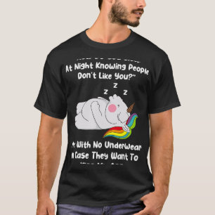 Hoe slaap je 's nachts als je weet dat mensen niet t-shirt