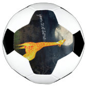 Hoe smaakt de maan? Giraffe en Moon Soccer Voetbal (Gedraaid)