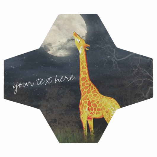 Hoe smaakt de maan? Giraffe en Moon Soccer Voetbal (Enkel)