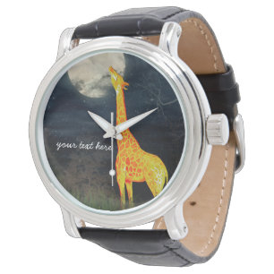 Hoe smaakt de maan? Giraffe en Moon Watch Horloge