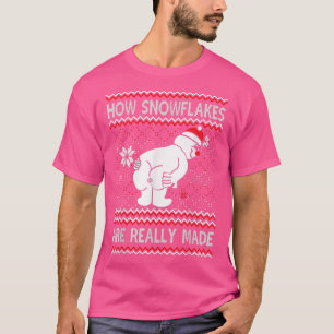 Hoe sneeuwvlokken echt gemaakt zijn van Snowman Oo T-shirt