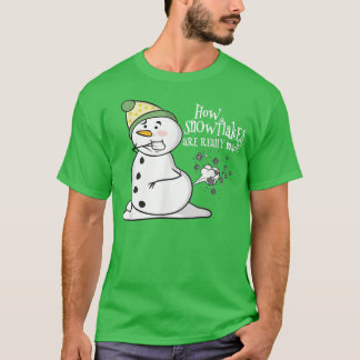 Hoe sneeuwvlokken echt grappig zijn gemaakt Chris T-shirt