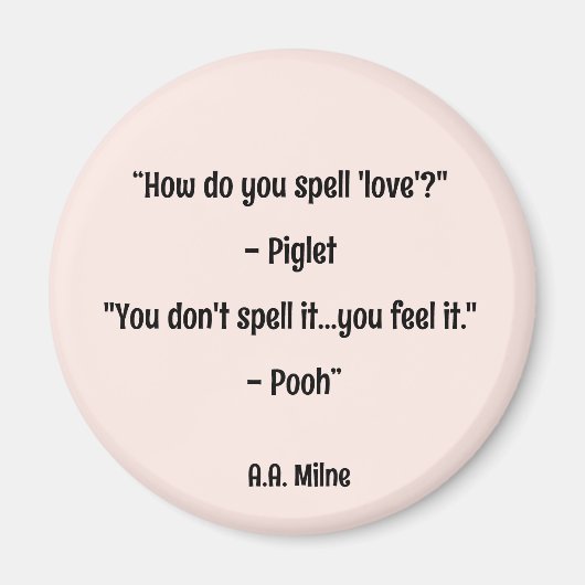 Hoe spel je liefde? magneet (Voorkant)